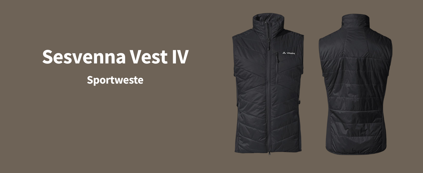 Жилет чоловічий VAUDE Sesvenna Vest IV чорний/чорний