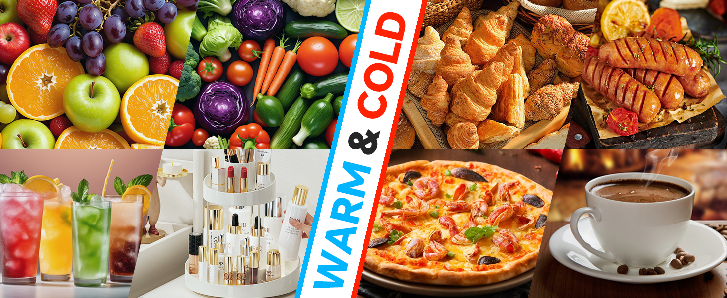 Міні холодильник 2 в 1 з охолодженням та нагріванням, 15L, 12V/220V, для дому, авто, офісу, чорний