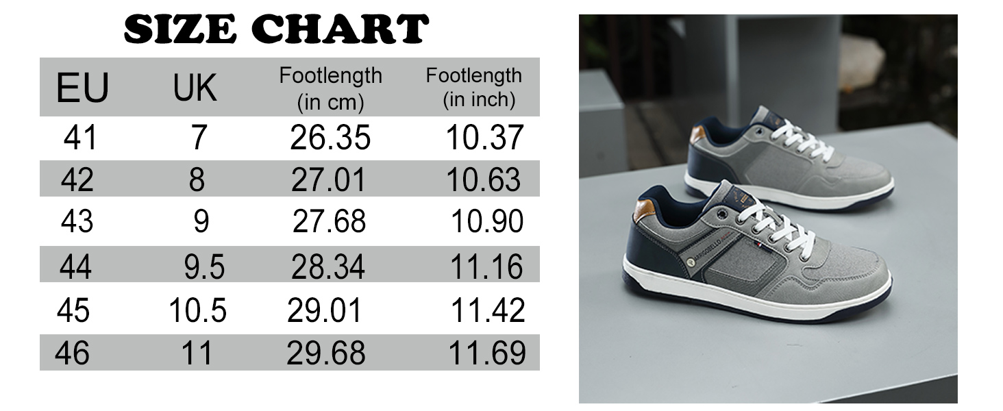 ARRIGO BELLO Кросівки для чоловіків: стильні та зручні для прогулянок та спорту. Матеріал: штучна шкіра PU. Розміри 41-46. Сірий колір (Grau004).