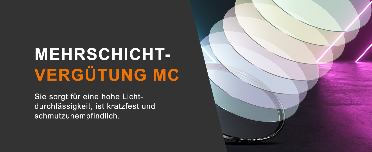 Фільтр UV Walimex pro Slim MC 67mm - захист від ультрафіолету та забруднень, багатошарове покриття, тонка металева рамка, з чохлом 67mm