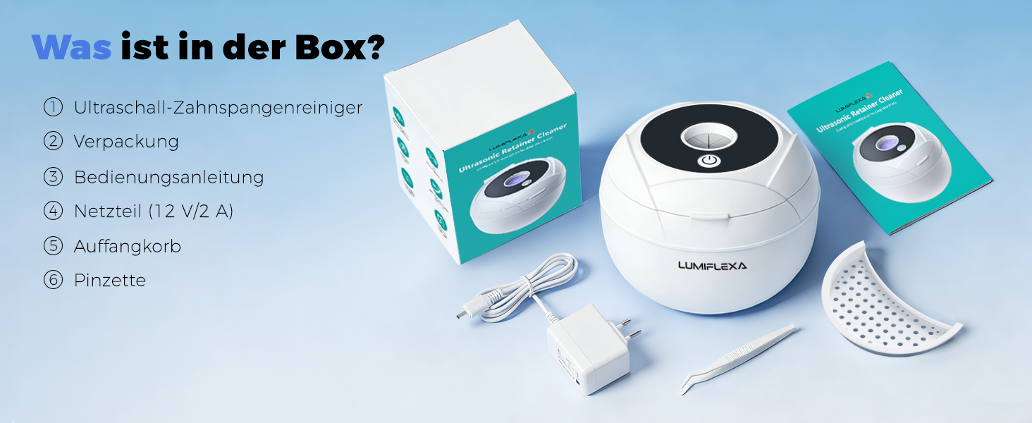 Ультразвукова ванна для чищення 45 кГц з УФ-лампою 200 мл - 4 режими для брекетів, кап, ювелірних виробів (Біла)