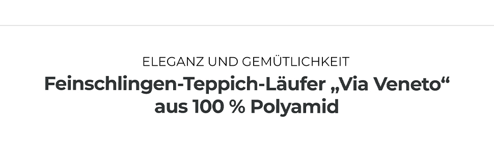 Килимок для підлоги Läufer Veneto (червоний, 67 x 400 см)