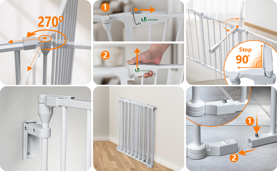 Захисна сітка для каміну Vounot, 375 см, з дверцятами, 6 елементів, металева, для дітей, чорна