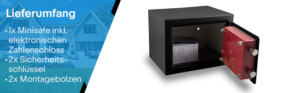 Електронний мінісейф Safe Tresor для стін, меблів, готелів (чорний)