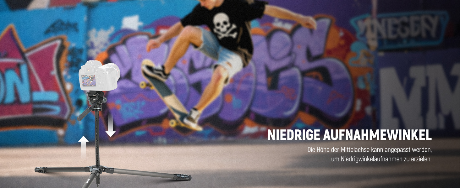 Штатив для камери NEEWER BASICS 77' з моноподом, кульковою головкою 360°, QR-пластиною Arca, компактний, легкий, алюмінієвий, для подорожей, відеозйомки, максимальне навантаження 6 кг (LT37)