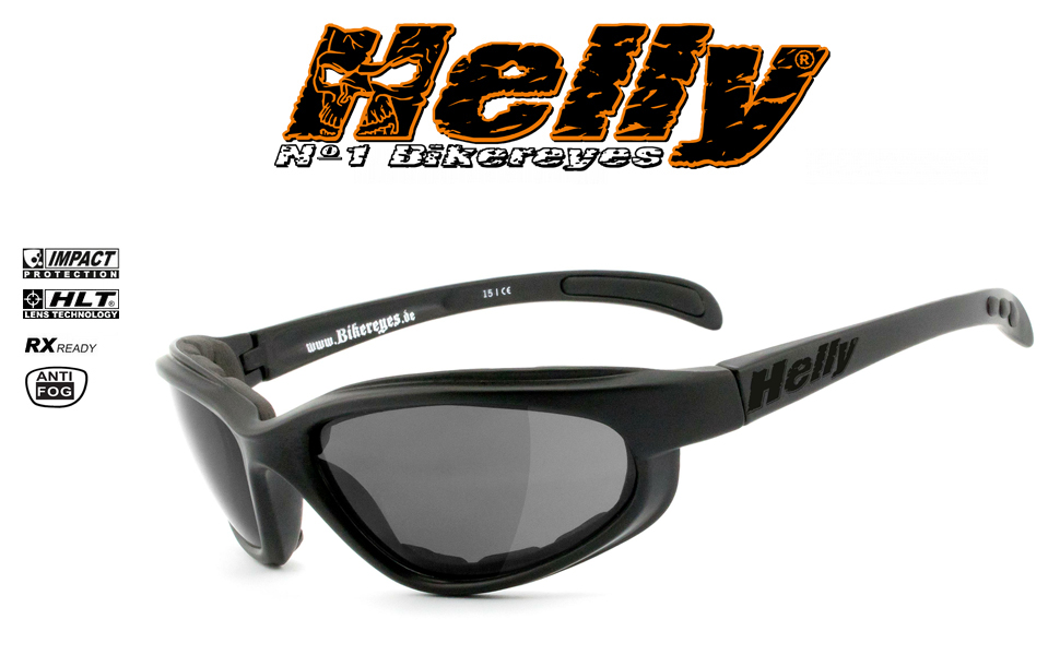 HELLY No.1 Bikereyes Thunder 2 — мотоокуляри сонцезахисні, вітрозахисні, антифог, ударостійкі, з м'якою підкладкою для байкерів