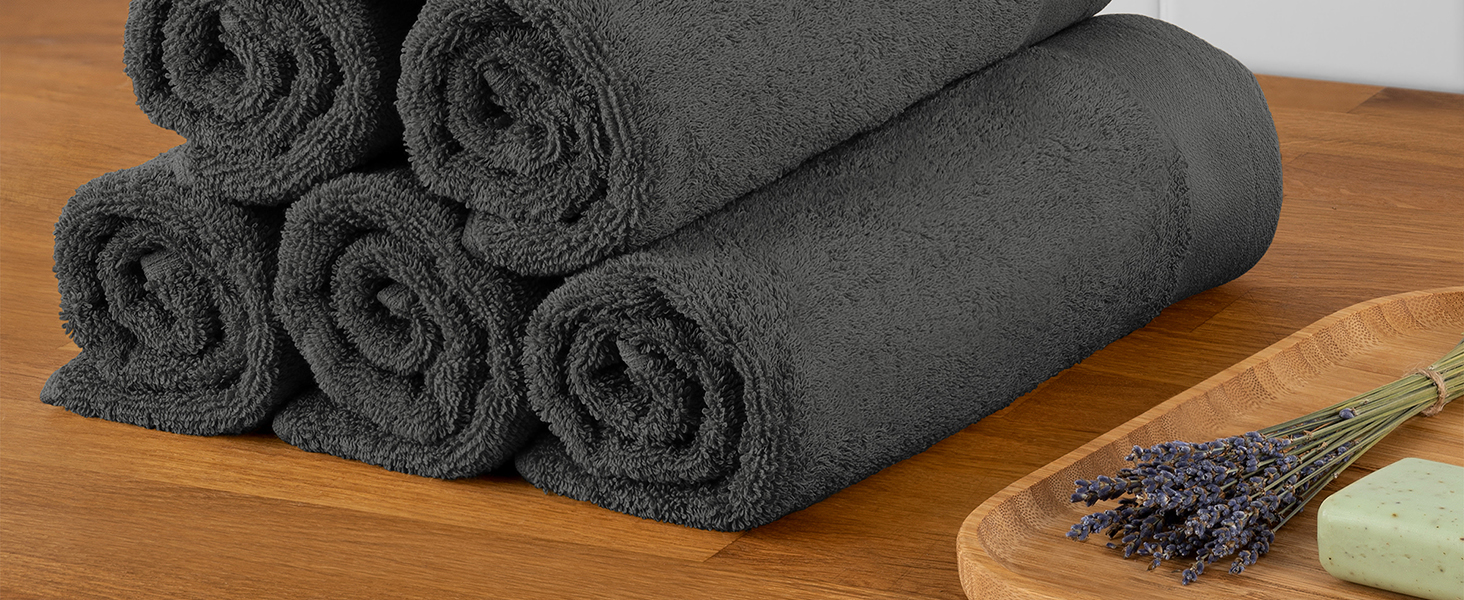 Килимок для ванної кімнати Blumtal Chenille 40x60 см - сертифікований Oeko-TEX, антиковзаючі, миються, сірий