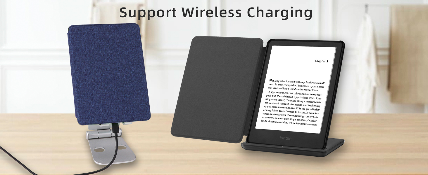 Чохол WALNEW для Kindle Paperwhite 11 (M2L3EK, M2L4EK), чорний, з авто-вимиканням