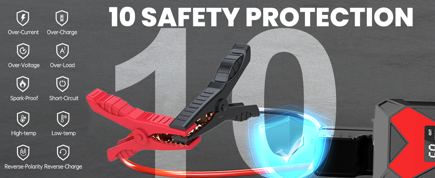 Powerbank для автомобіля Starthilfe 4000A: Зарядний пристрій для авто 12V (до 9L бензин/8.5L дизель) з LED-ліхтариком та USB 3.0