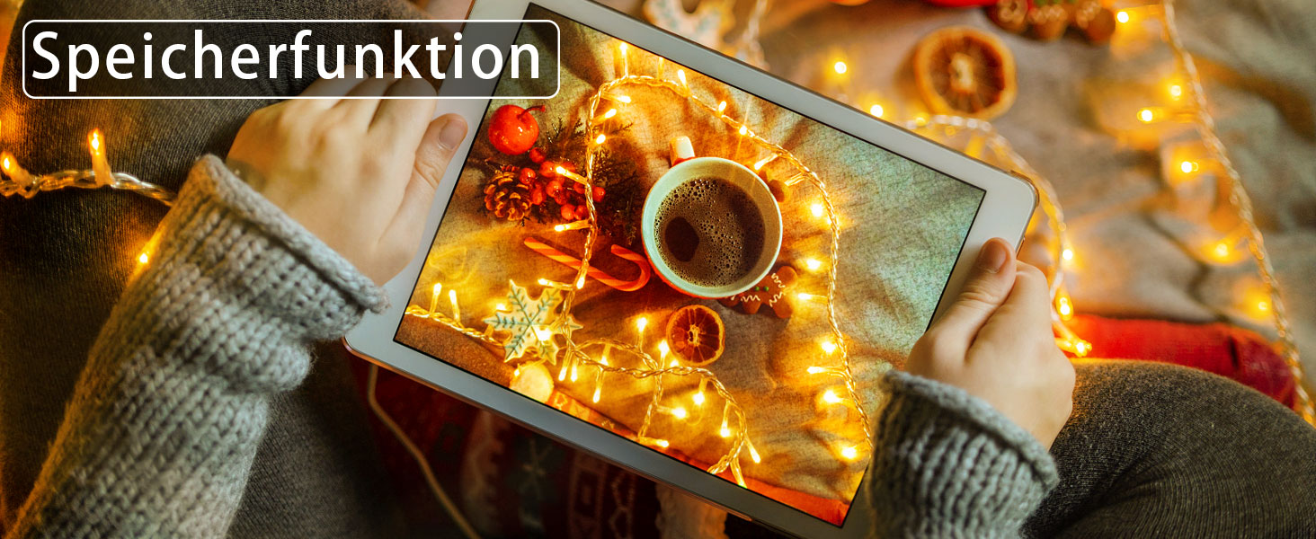 Льо́хка гірлянда JXLEDAYY 1200 LED, 36 м, для вулиці, 8 режимів, таймер, пульт, тепле світло, водонепроникна, для балкона, двору, саду, вечірки, весілля