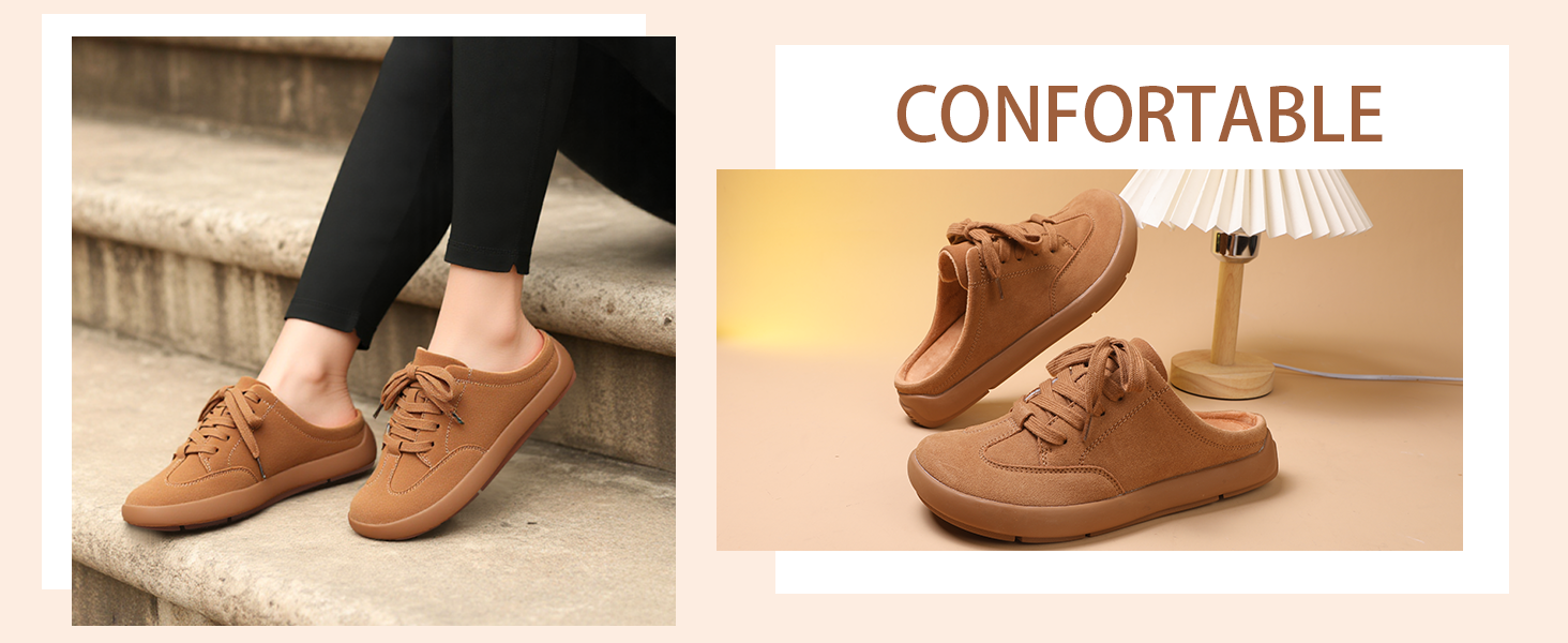 Тапочки домогосподарки UBFEN жіночі теплі мюлі, зручні, з м'якої плюшевої тканини, повсякденні, для дому та вулиці, сірі, 40 EU