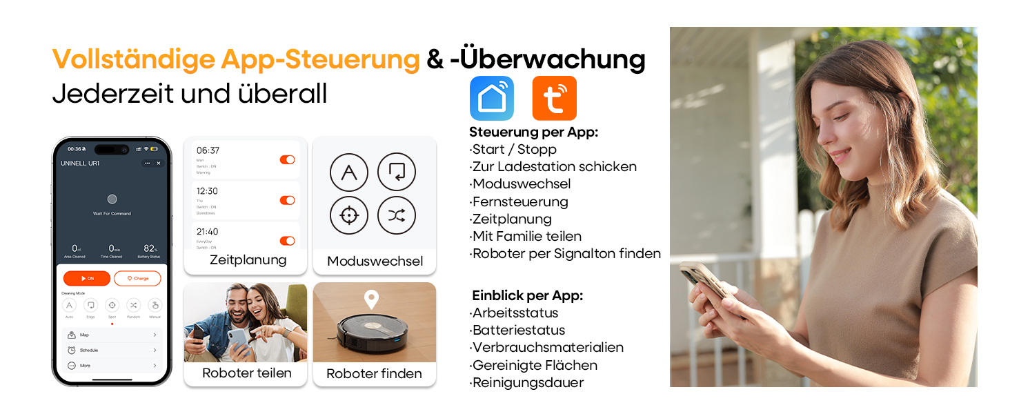 Робот-пилосос з функцією миття 5000Pa, 3-в-1 з часом роботи 180 хв, для тварин, з керуванням через додаток, чорний