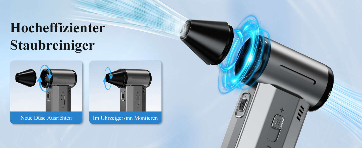 Електричний пилосос Minthouz для чищення повітрям: 180000 об/хв, акумуляторний, для ПК, клавіатури, авто