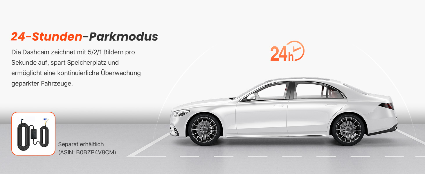 Відеореєстратор Bestsee 2.5K для авто (передній, задній, салон), 64GB SD-карта, нічна зйомка, паркування, G-сенсор, IPS 2.35