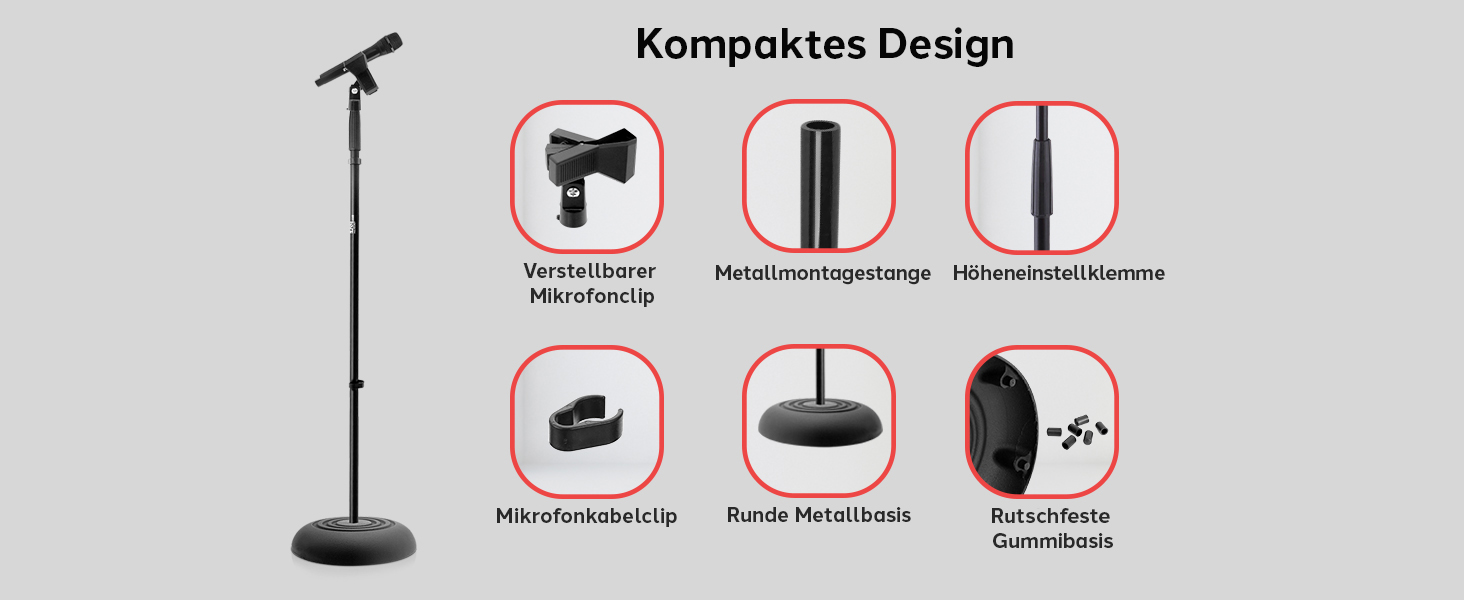 Мікрофонний стійка Pyle – універсальний трипод з регулюванням висоти 85-153 см