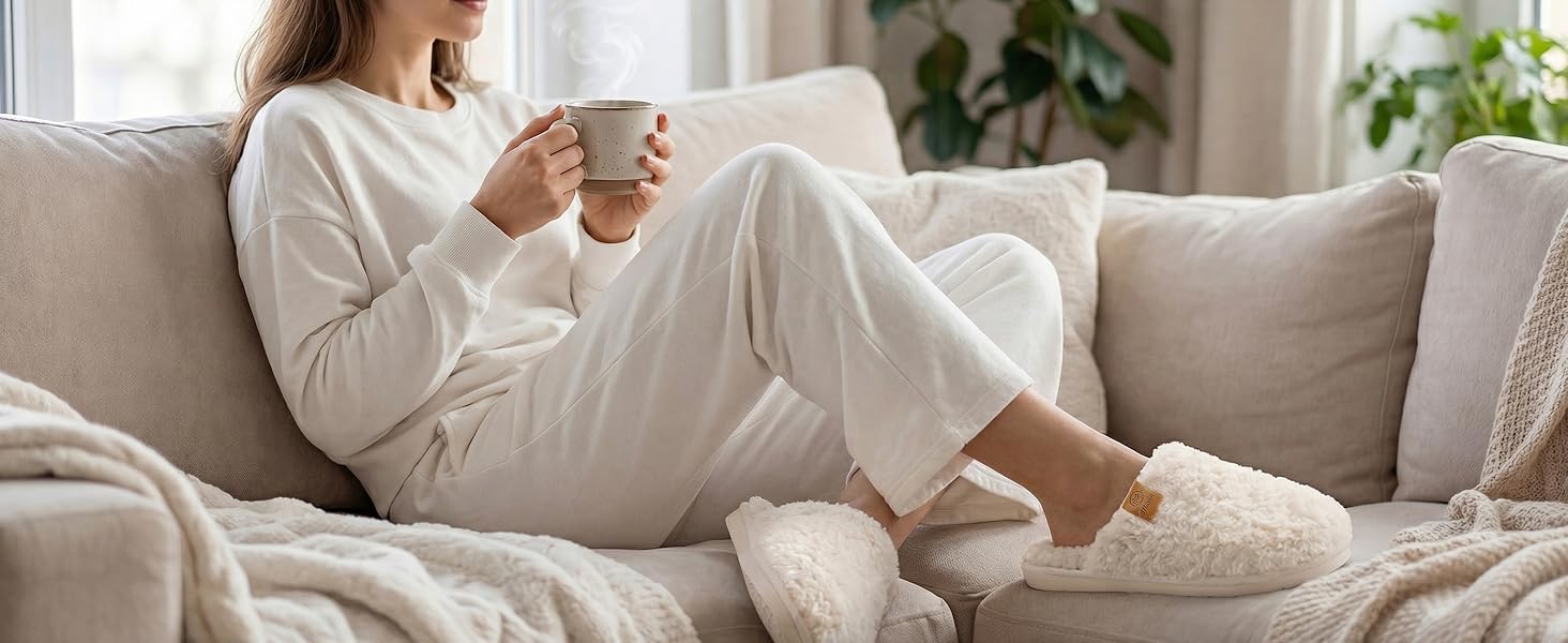 Тапочки зимові для жінок та чоловіків з меморі-піною, плюшеві, м'які, антиковзні, сірі, 38.5/40 EU