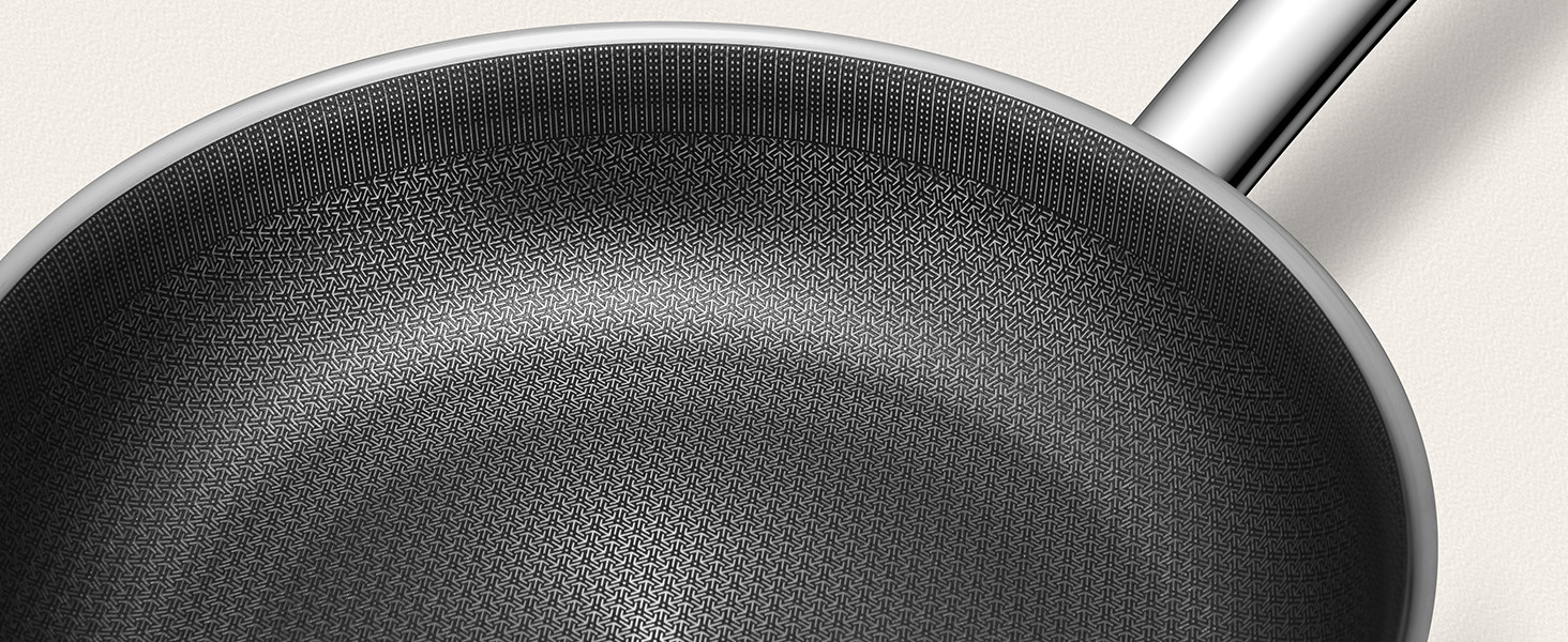 Сковорода BLAZANT індукційна 20/24/28 см, тришарова нержавіюча сталь, антипригарне покриття, набір, керамічна, з нержавіючою ручкою, без PFAS PFOA/PTFE, для духовки, підходить для індукційних плит