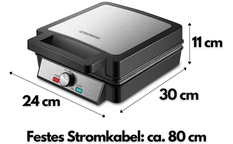 Електричний вафельниця XXL з 4 голівками, 1200 Вт | Вафельниця, Paninigrill, тостер для вафель, електрогриль | Вафельниця XXL