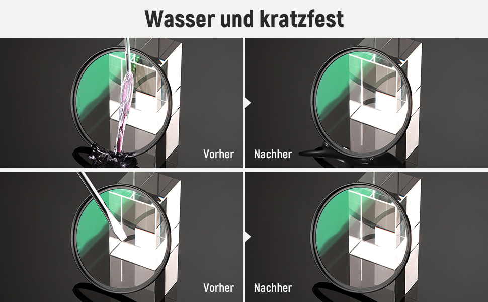 Набір фільтрів NEEWER 67mm ND (нейтральний) з кейсом: UV, CPL, ND4, поляризаційний, сірий фільтр для об'єктивів камер