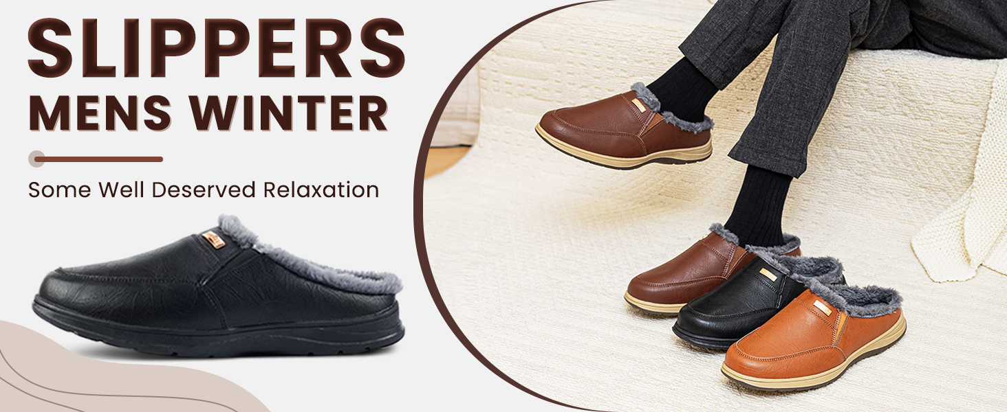 Чоловічі халапи шкіряні зимові теплі з плюшевою підкладкою, чорні, 40 EU