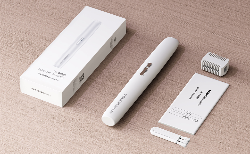 TOUCHBeauty AG-1658W: Професійний триммер для тіла та обличчя (білий) - для носа, брів, вух та обличчя