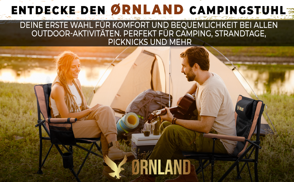 Крісло кемпінгове складне чорно-коричневе, до 150 кг, дихаючий сітчастий матеріал, з бічною кишенею, подушкою та підсклянником - для риболовлі, пляжу, кемпінгу