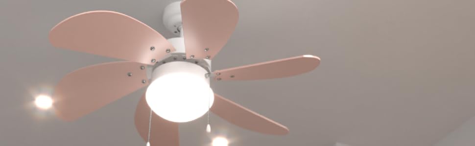 Стельовий вентилятор Cecotec EnergySilence 3600 Vision 92 см з лампами, 50 Вт, білий/блакитний - 3 швидкості, реверсивна функція