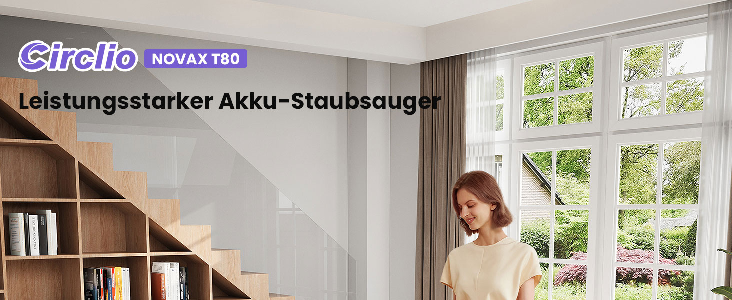 Бездротовий акумуляторний пилосос NOVAX T80 Flex: потужність 600W, 58000Pa, час роботи 75 хвилин, міні-насадка FurTornado™, гнучке з'єднання, самостійна підставка, для килима, твердих поверхонь, шерсті тварин, щітка від кліщів.