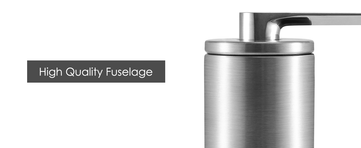 Кавомолка ручна Vzaahu з регулюванням ступеня помолу, керамічний жорно, для дому, офісу, подорожей, срібна