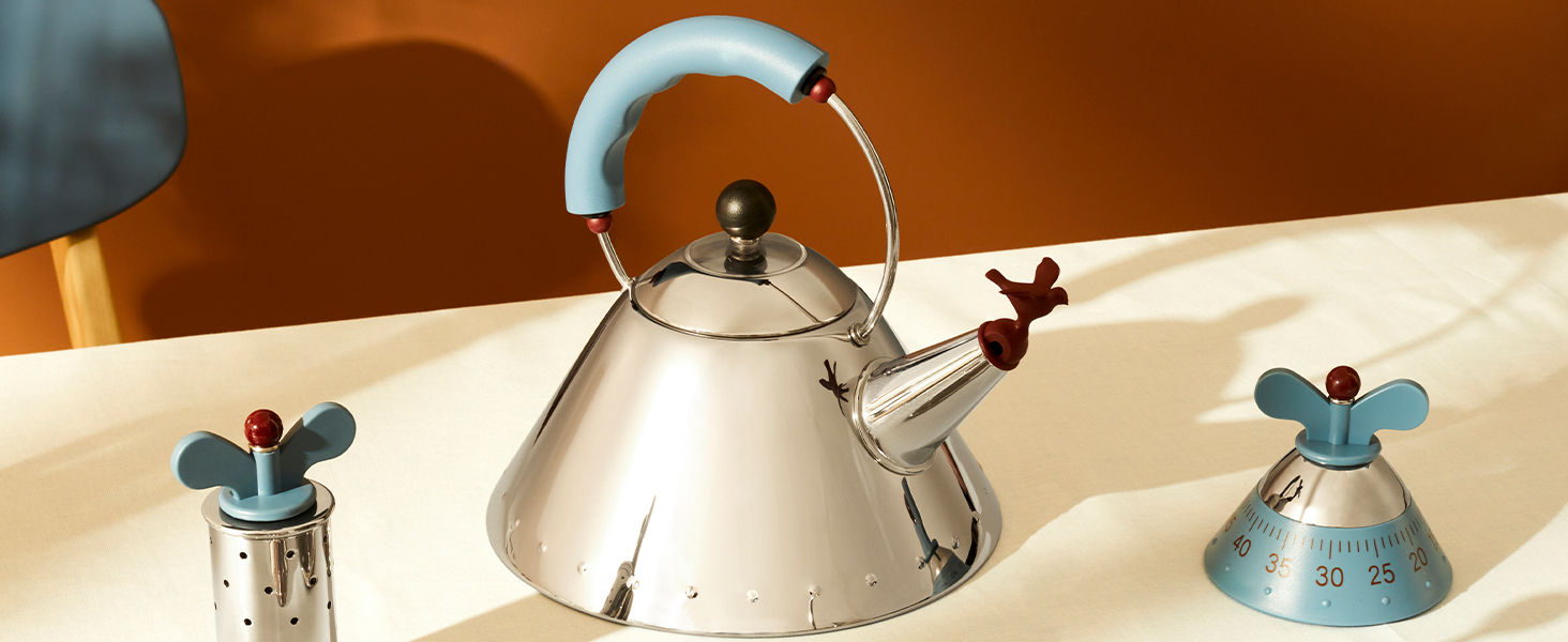 Кухонний таймер Alessi A09 W, білий, термопластик, 10,5 см