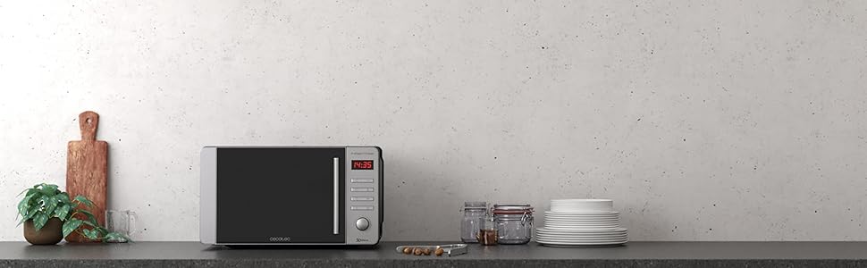 Мікрохвильова піч Cecotec Pro Clean 5110 Inox: 20 л, 700 Вт, гриль 800 Вт, LED, Digital, нержавіюча сталь