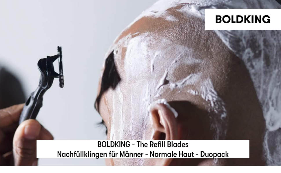 Смінні леза для гоління Boldking Sensitiv для чоловіків, для чутливої шкіри, набір 8 шт, чорні