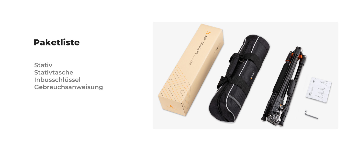 Штатив K&F Concept T254A7+BH-28L для камери: професійний, 230см, з рідинною головкою