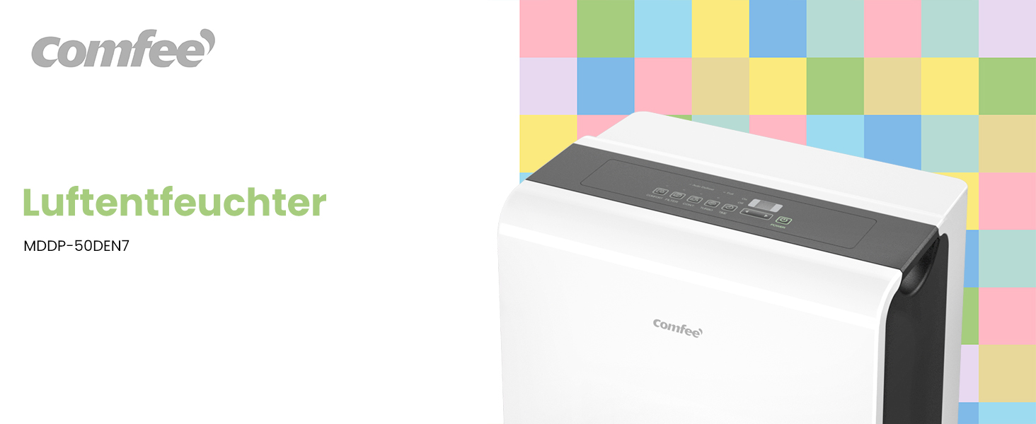 Зволожувач повітря Comfee MDDP-50DEN7, 50 л/24 год, для приміщень до 100 м², з таймером та інтел. режимом