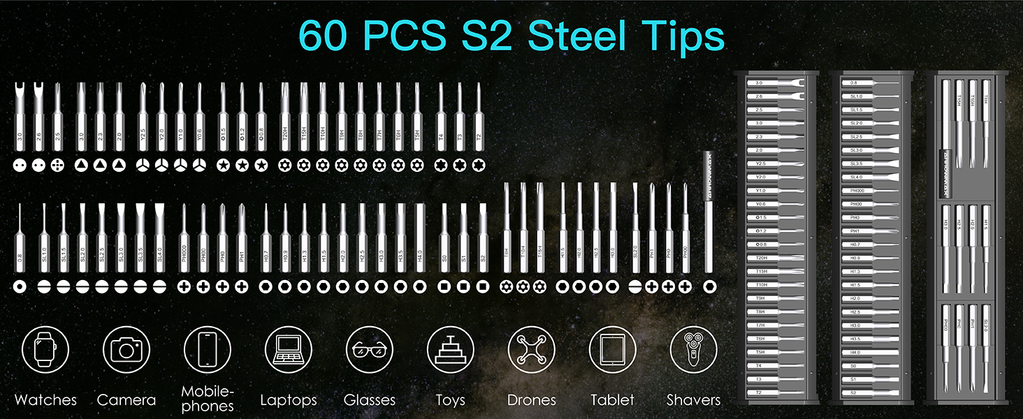 ARROWMAX Міні електричний шуруповерт, прецизійний набір інструментів для ремонту телефонів, годинників, ноутбуків (M1 PRO)