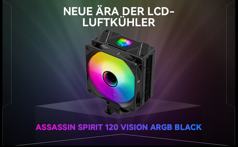 Thermalright Assassin Spirit 120 Vision ARGB: Кулер CPU з IPS LCD екраном 1.54