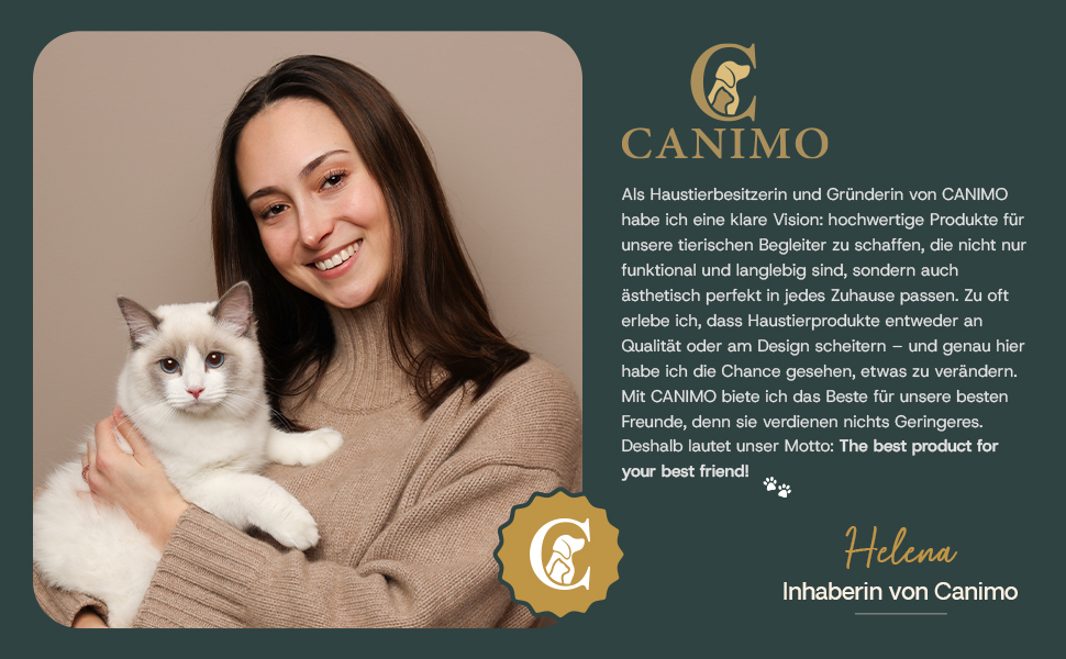 Підвищена годівниця для собак Canimo - ергономічна, для маленьких собак, преміум-якість, об'єм 2x700мл