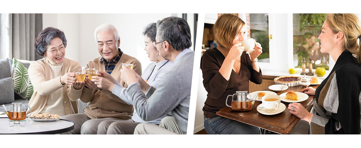 Скляний чайник Easyworkz з боросилікатного скла 1500 мл з вийманим ситом із нержавіючої сталі для листового, фруктового та трав'яного чаю, прозорий