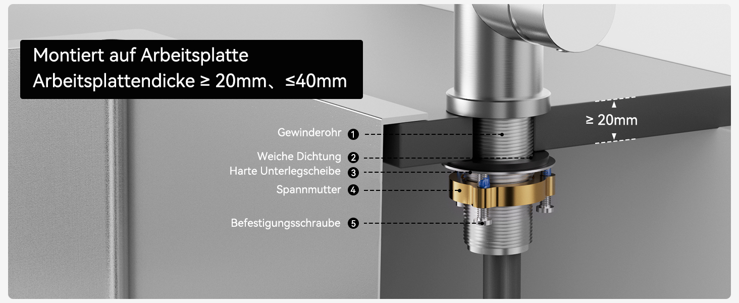 Змішувач для кухні CECIPA X203B чорного кольору з висувною лійкою, поворотний на 360°, з двома режимами струменя, нержавіюча сталь