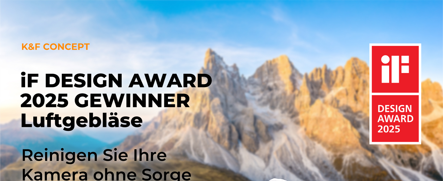 Набір для чищення фото- та відеокамер K&F Concept 10 в 1: DSLR, об'єктиви, мобільні телефони. Включає серветки, продувальну помпу, рідину для чищення та олівець для лінз.