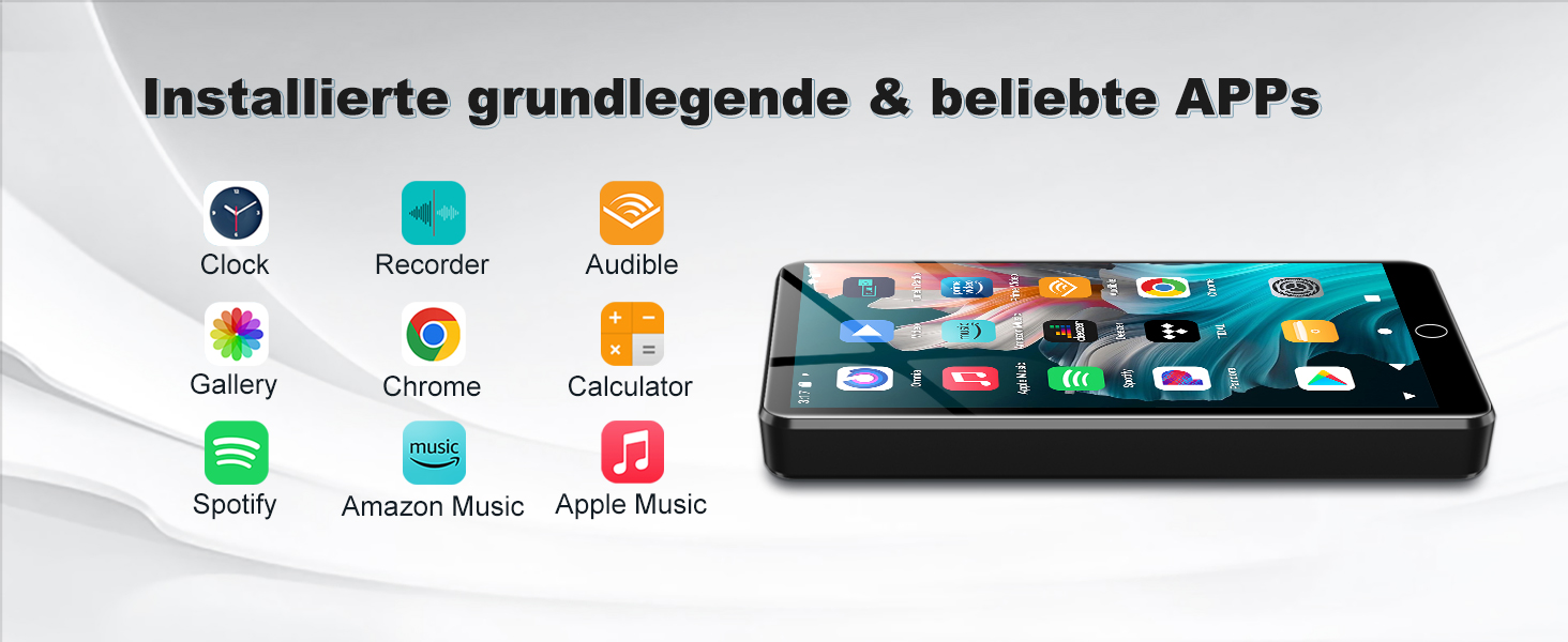 MP3 плеєр Spotify з WiFi та Bluetooth, Android MP4 плеєр для дітей 4.02