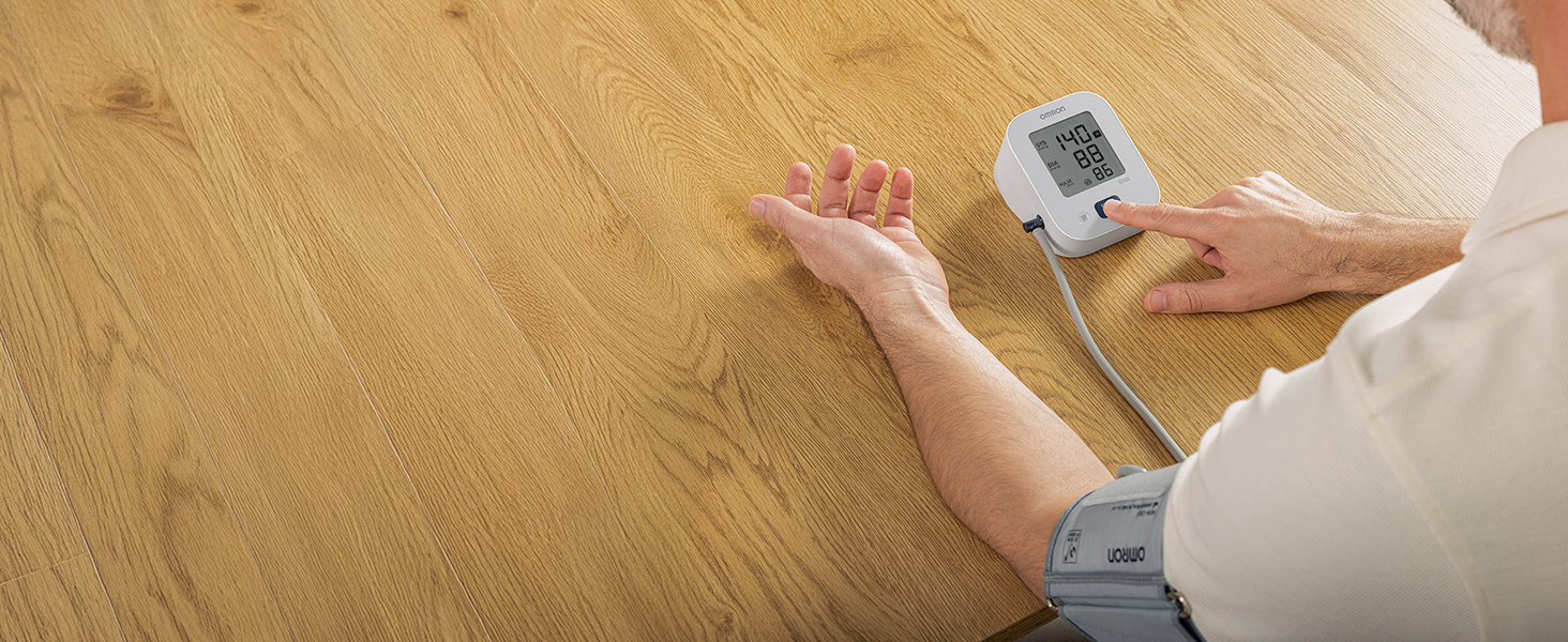 Тонометр OMRON X2 Essential - цифровий, для вимірювання артеріального тиску на плечі | клінічно перевірений | виявлення нерегулярного серцебиття та гіпертонії | з контролем положення манжети | 22-32 см