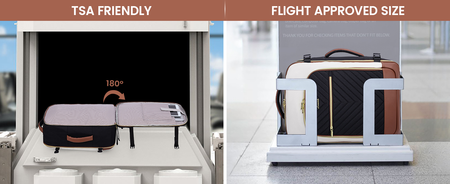 Рюкзак LOVEVOOK для жінок, 40L, ручна поклажа, для ноутбука, водонепроникний, рюкзак для подорожей, дамська сумка-мішок, 17.3 дюйми, сірий, білий, кавовий