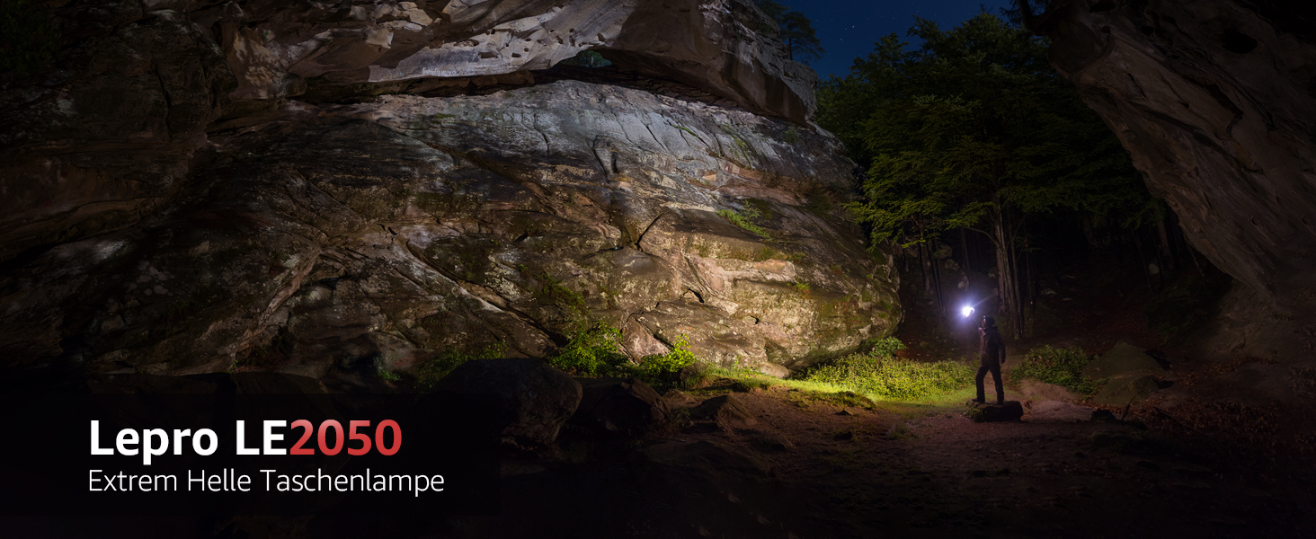 LED ліхтарик Lepro LE2050: надпотужний, з кліпсою, 5 режимів, Zoom, водонепроникний, для кемпінгу, риболовлі, туризму, подарунок (2 шт.)