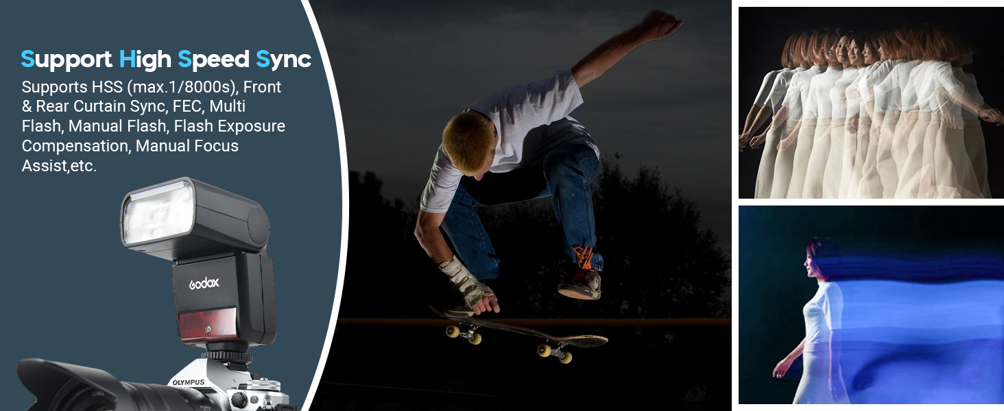 Спалахувач Godox TT350O для камер Olympus та Panasonic, TTL, 2.4G Wireless, GN36, 1/8000s HSS, Mini