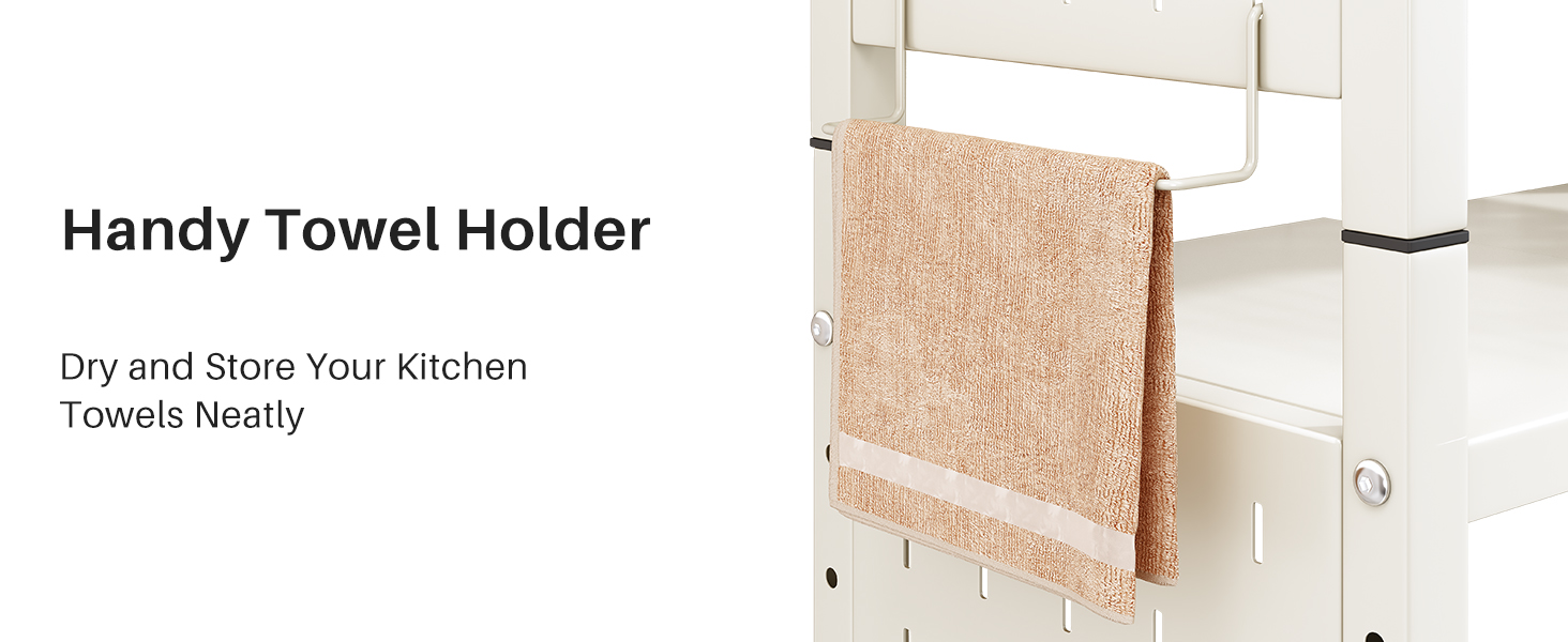 Поличка для мікрохвильової печі SAYZH, 2-рівнева розширювана, з 10 гачками, для кухні, чорна (біла)