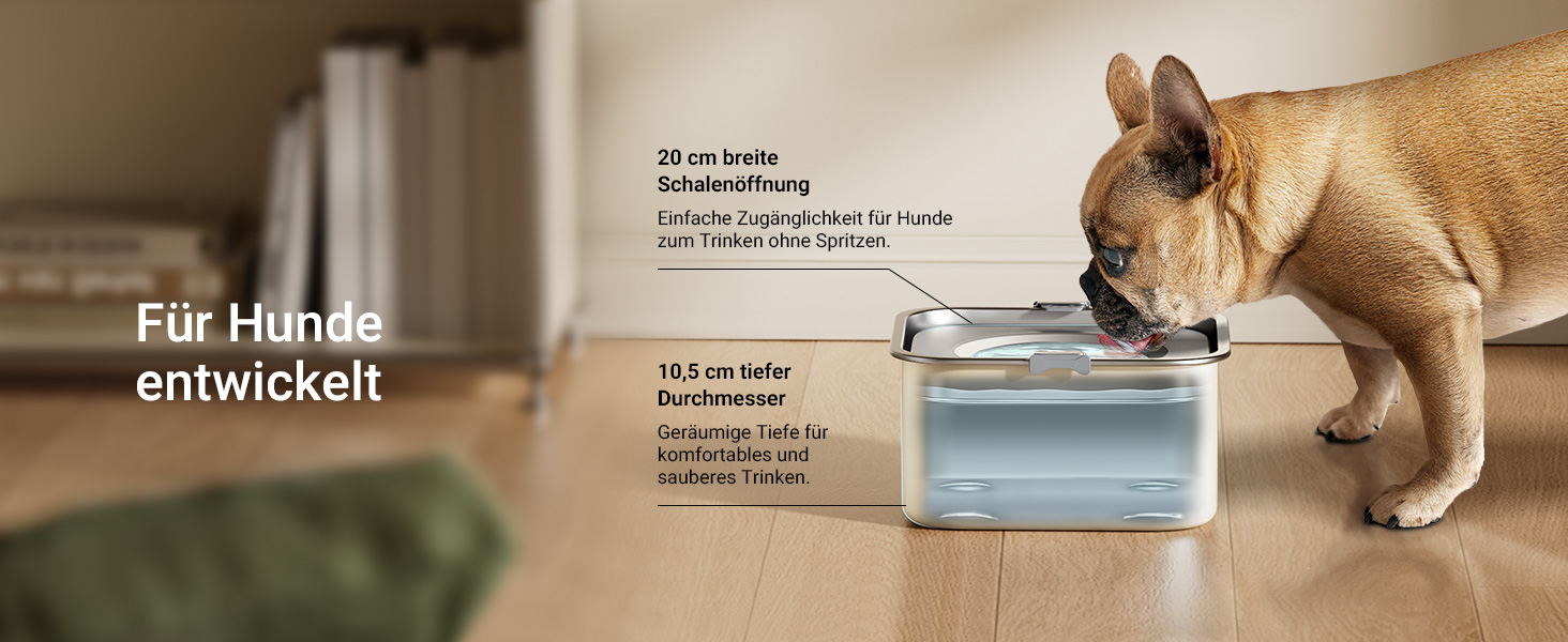 Миска для собак DownyPaws 3L, неркає, з нержавіючої сталі, чорна. Для дому та вулиці, запобігає розбризкуванню води.