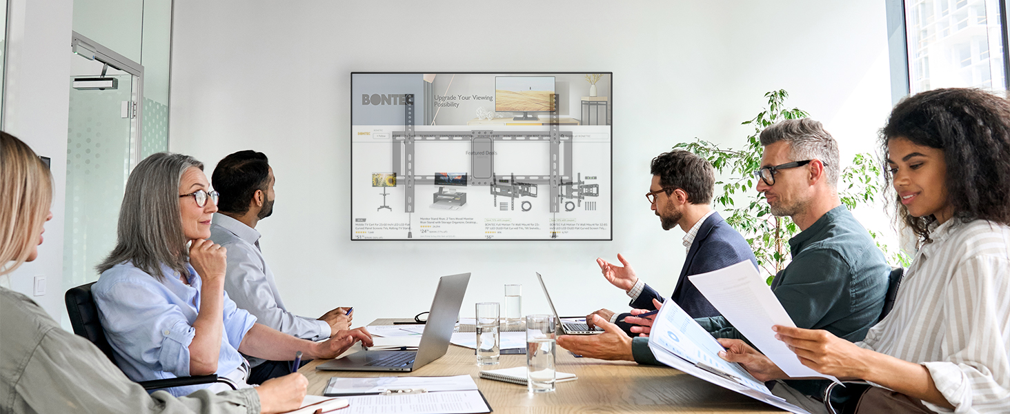 Настінний кріплення для телевізора BONTEC, нахилений, 37-82 дюйми, LED/LCD/OLED/Plasma, VESA 600x400, 60 кг