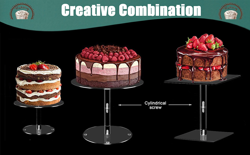 Підставка для капкейків з акрилу на 5 ярусів, 20 шпильок, прозора, для тортів та десертів, весілля, дні народження, барні вечірки, квадратна