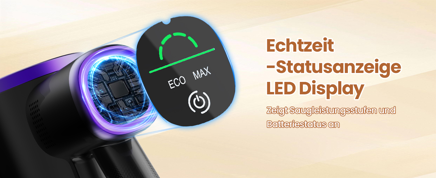 Бездротовий акумуляторний пилосос S9 з гнучким гофрованим всмоктувачем, 45000Pa/500W/45хв, станція зарядки, самостійна підставка, підходить для шерсті тварин, килимів, твердих поверхонь.